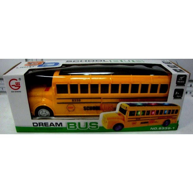 Autobuz din plastic cu baterii - 2 modele