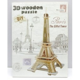 Puzzle 3D din lemn - 4 modele